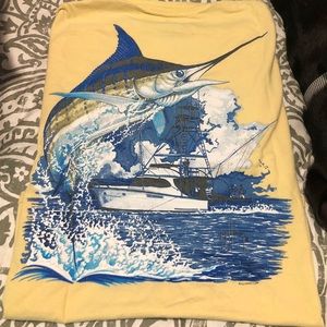 Yellow Guy Harvey Shirt